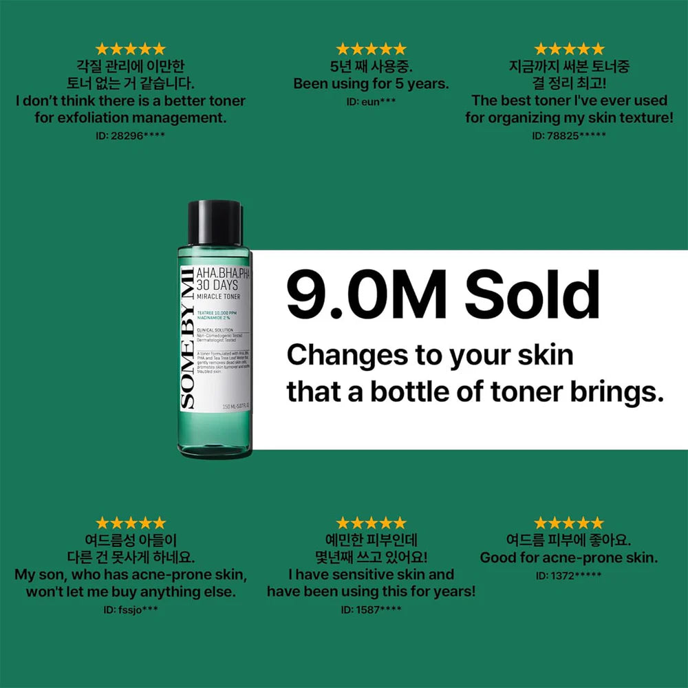 AHA BHA PHA 30 Days Miracle Toner (150ml)